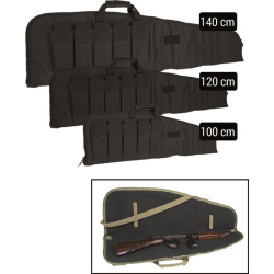 MILTEC Transportné puzdro na zbraň lomené, 120cm - black (16191002-903)
