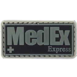 3D PVC Nášivka/Patch MedEx Express - šedá