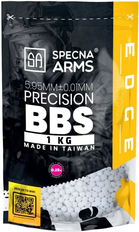 SPECNA ARMS BB EDGE ULTRA 0.28g / 3570ks / 1kg precision white