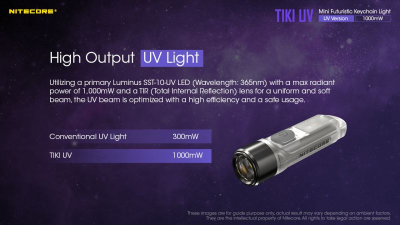 NITECORE Svietidlo TIKY UV -  transparent (NC-TIKI-UV)