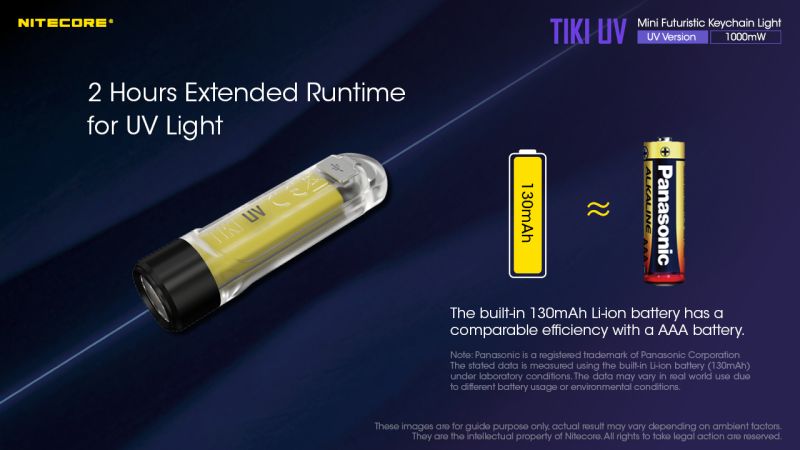 NITECORE Svietidlo TIKY UV -  transparent (NC-TIKI-UV)