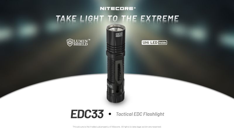 NITECORE Svietidlo EDC33 - black (NC-EDC33)