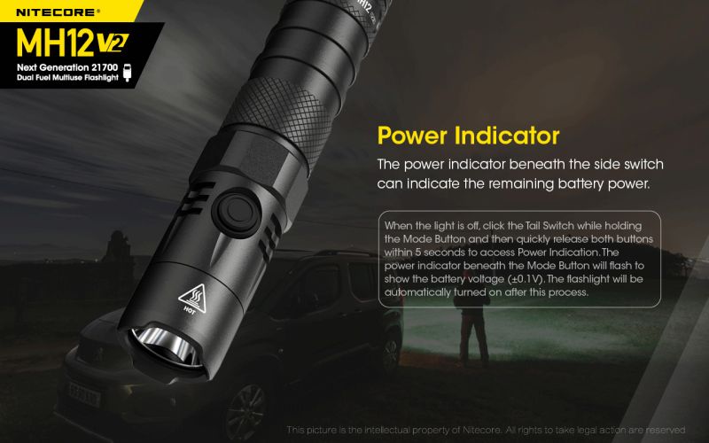 NITECORE Svietidlo MH12V2 + NL2150 - black (NC-MH12V2)