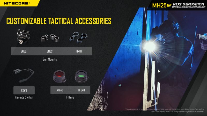 NITECORE Svietidlo MH25V2 - black (NC-MH25V2)