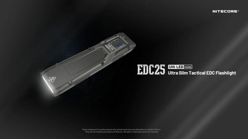 NITECORE Svietidlo EDC25 - black (NC-EDC25)