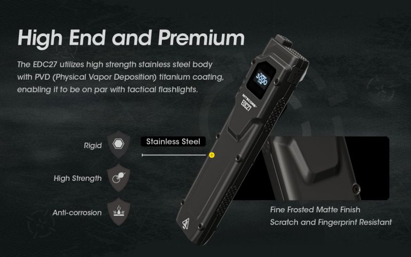 NITECORE Svietidlo EDC27 - black (NC-EDC27)