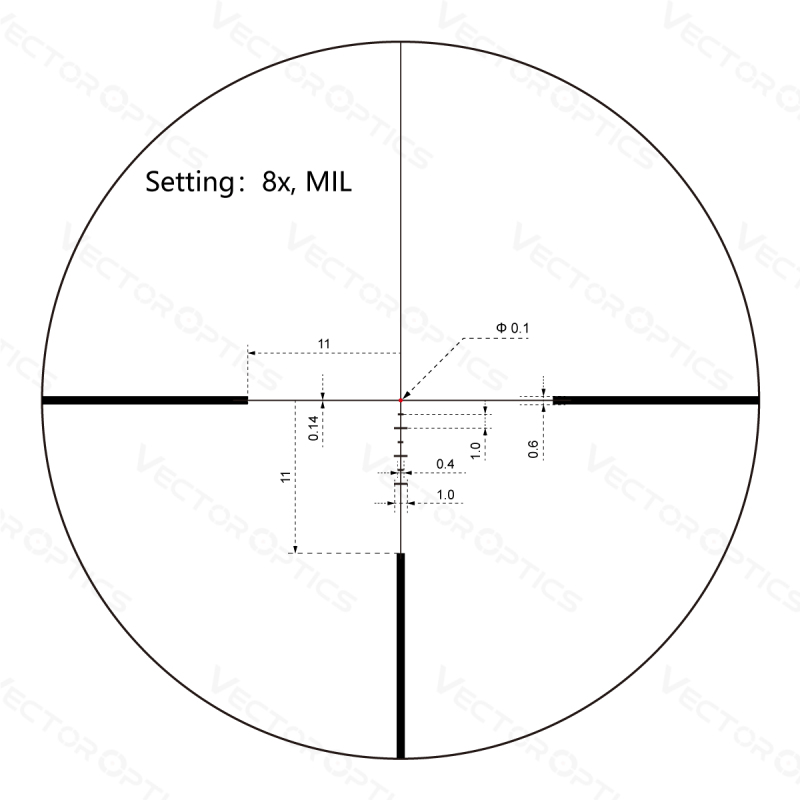 VECTOR OPTICS Puškohľad Continental x8 1-8x24i ED Fiber (SCOC-45)