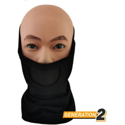 CYGNUS ARMORY Ochranná maska Face Warrior Plus - deep black