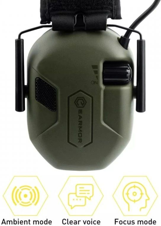 EARMOR Sluchadlá M300A - foliage green (M300A-FG)