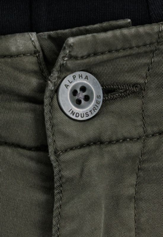 ALPHA INDUSTRIES Krátke nohavice Crew Patch - greyblack (186209/136)