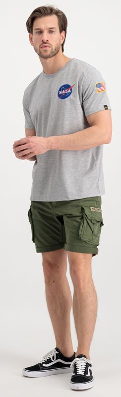 ALPHA INDUSTRIES Krátke nohavice Crew - dark olive (176203/142)