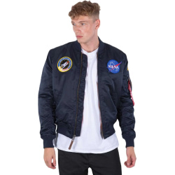 ALPHA INDUSTRIES Bunda MA-1 VF NASA - rep. blue (166107/07)