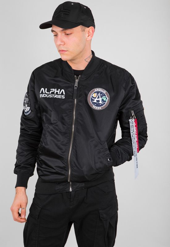 ALPHA INDUSTRIES Bunda MA-1 Moon Landing Rev - čierna (196125/03)