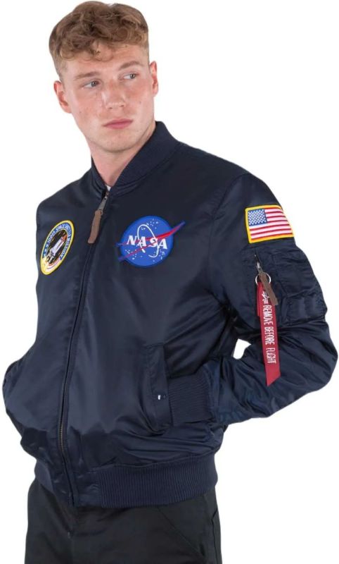 ALPHA INDUSTRIES Bunda MA-1 VF NASA - rep. blue (166107/07)