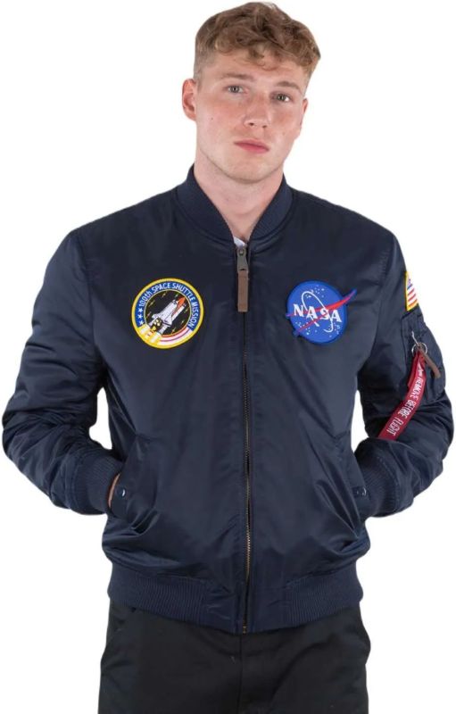 ALPHA INDUSTRIES Bunda MA-1 VF NASA - rep. blue (166107/07)