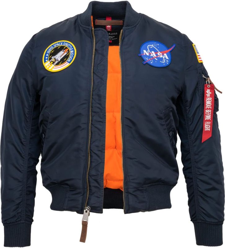 ALPHA INDUSTRIES Bunda MA-1 VF NASA - rep. blue (166107/07)