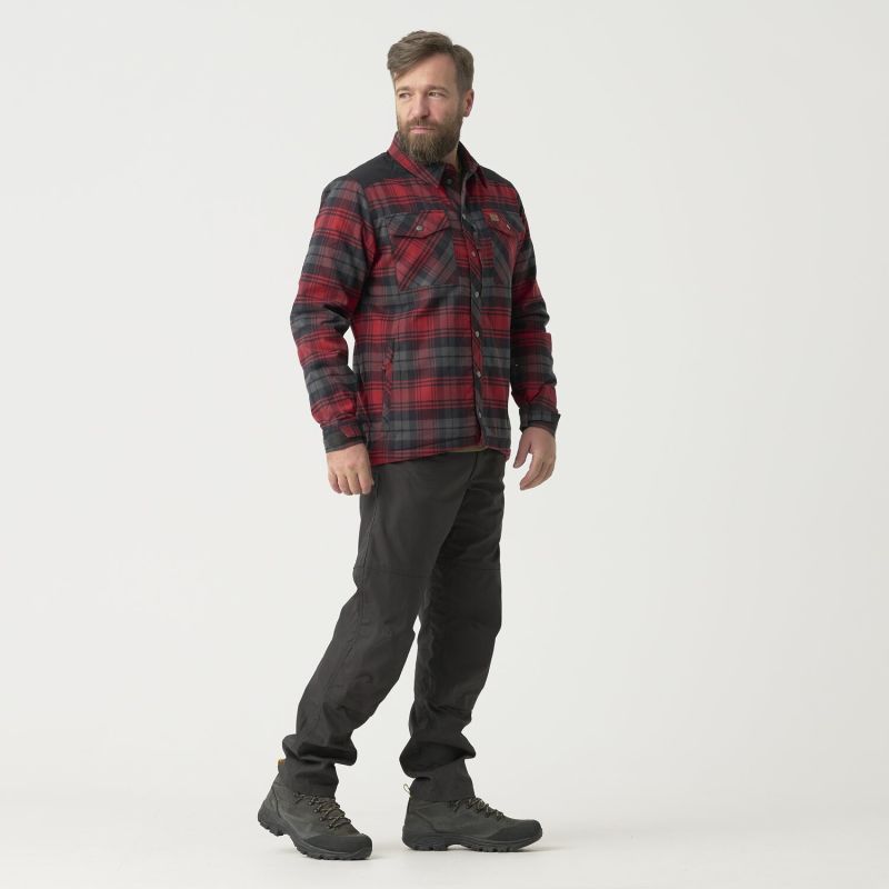 HELIKON Košela Winter Warden - slate crimson plaid (KO-WWS-PB-PJ)