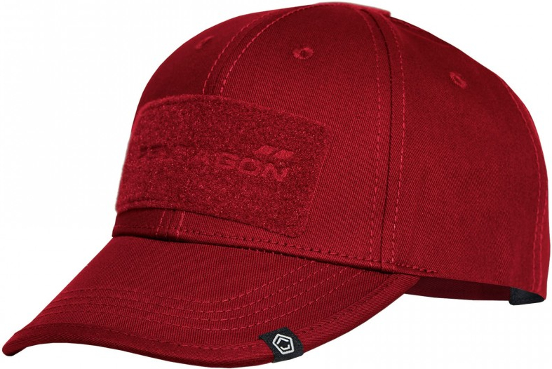 PENTAGON Baseball šiltovka s velcro panelmi, bavlna - red (K13025-RED)