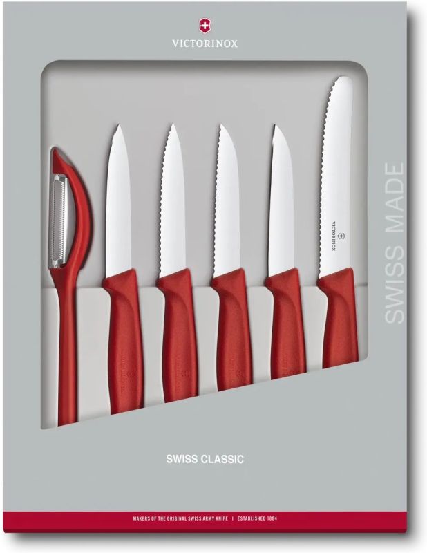 VICTORINOX Sada kuchynských nožov Swiss Classic so škrabkou (6.7111.6G)