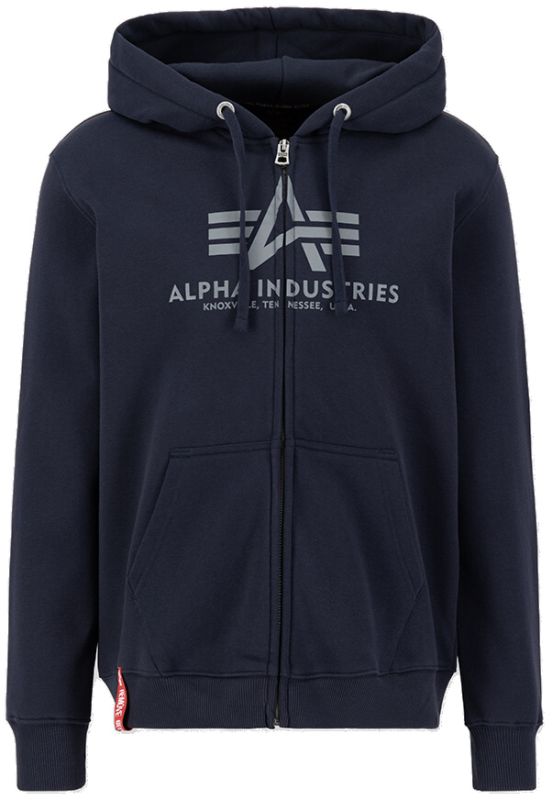 ALPHA INDUSTRIES Mikina Basic Zip Hoody - rep.blue (178325/07)