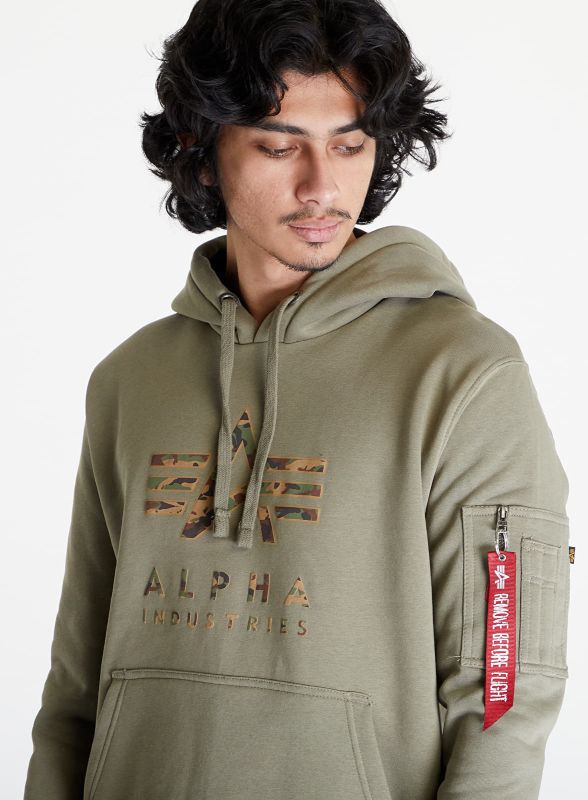 ALPHA INDUSTRIES Mikina Camo TPU - olive (146337/11)