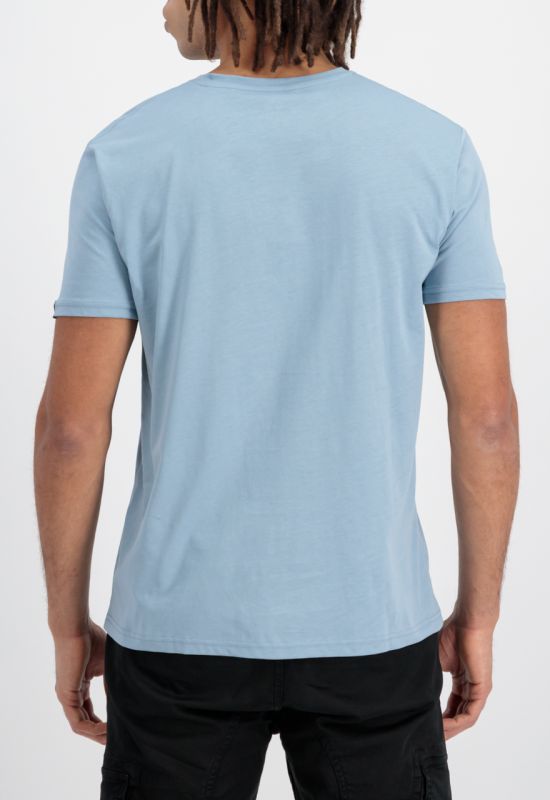 ALPHA INDUSTRIES Tričko BASIC T Small Logo - greyblue (188505/134)