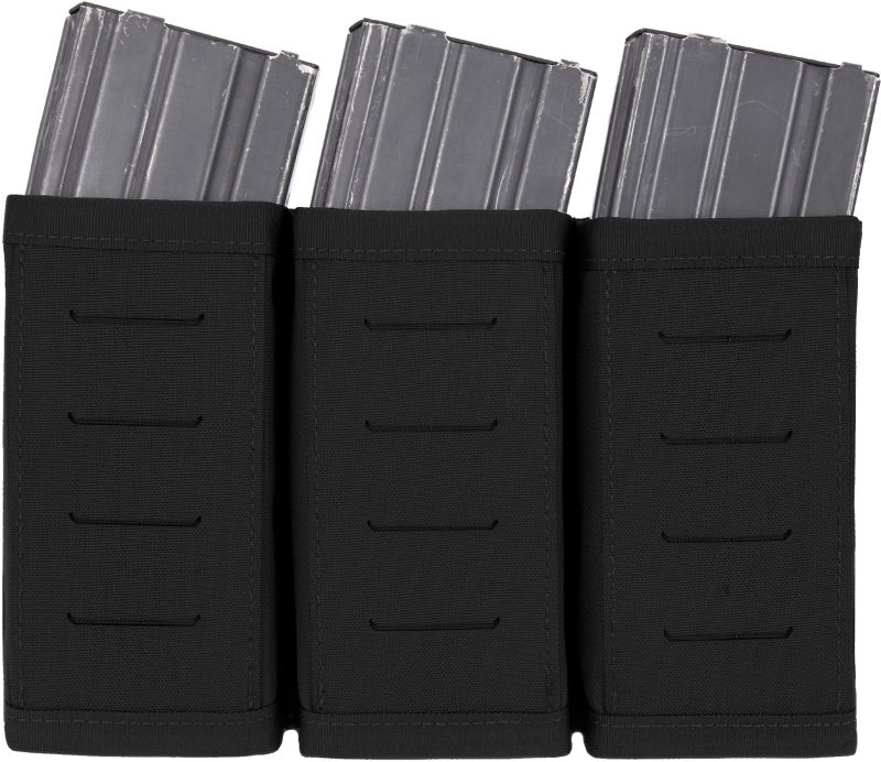 WARRIOR LC MOLLE Triple Snap Mag Pouch - black (W-LC-TSMP-BLK)