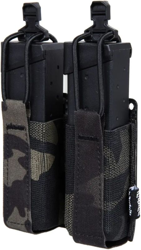 PRIMAL GEAR Double pistol mag pouch - multicam black