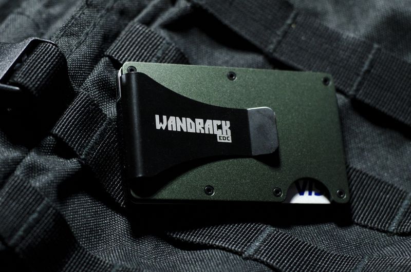 WANDRACK EDC peňaženka - dark green aluminium