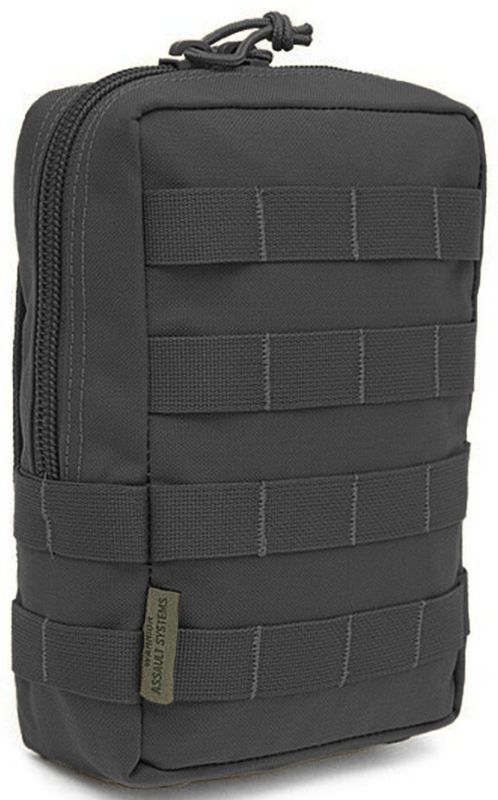 WARRIOR Large Utility MOLLE Pouch - black (W-EO-LUMP-BLK)