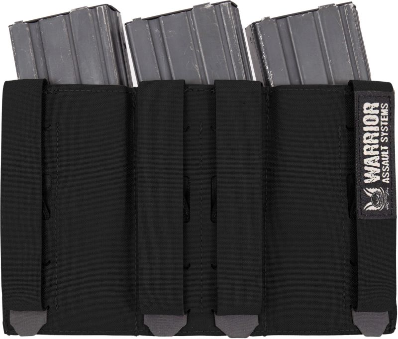 WARRIOR LC MOLLE Triple Snap Mag Pouch - black (W-LC-TSMP-BLK)