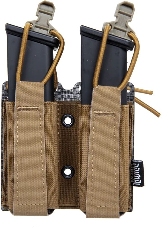 PRIMAL GEAR Double pistol mag pouch - coyote brown