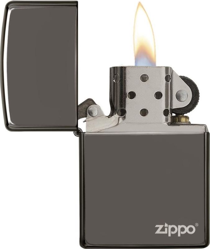 ZIPPO Zapaľovač BLACK ICE ZIPPO LOGO (25080)