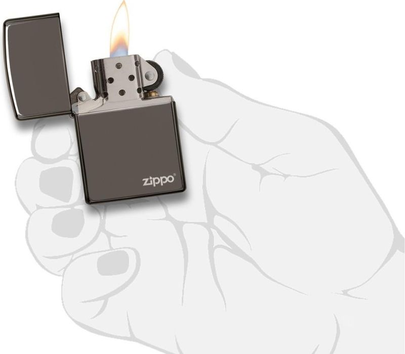 ZIPPO Zapaľovač BLACK ICE ZIPPO LOGO (25080)