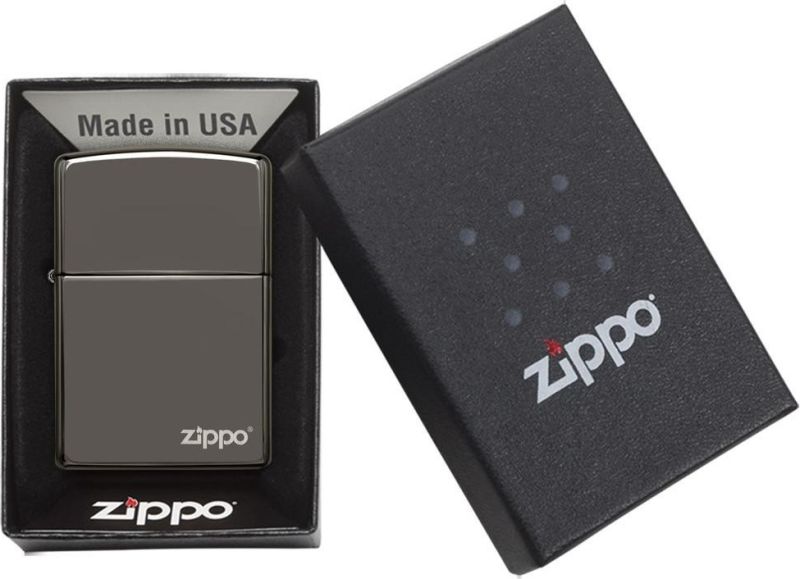 ZIPPO Zapaľovač BLACK ICE ZIPPO LOGO (25080)