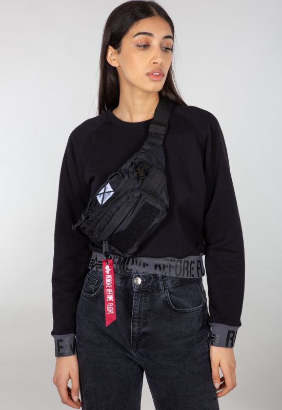 ALPHA INDUSTRIES Ľadvinka Tactical Waist Bag - black (128925/03)