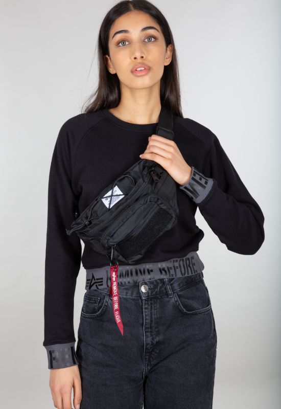 ALPHA INDUSTRIES Ľadvinka Tactical Waist Bag - black (128925/03)