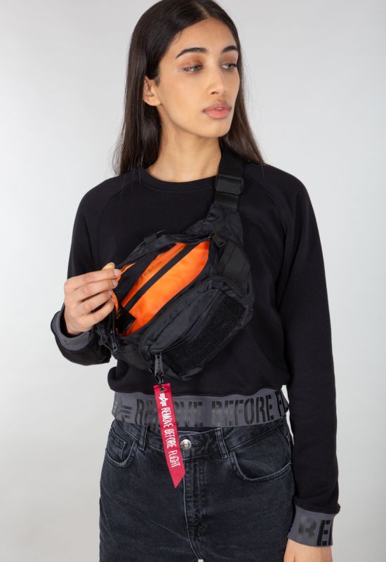 ALPHA INDUSTRIES Ľadvinka Tactical Waist Bag - black (128925/03)