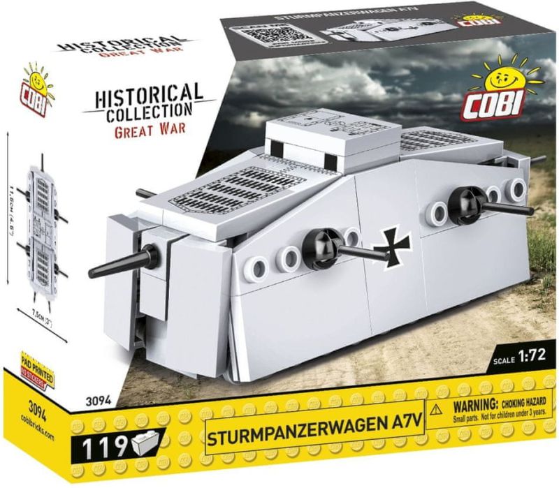 COBI Stavebnica HC GW Sturmpanzerwagen A7V 1:72 (COBI-3094)