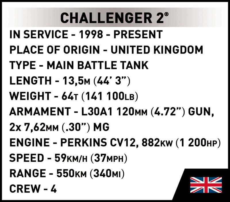 COBI Stavebnica AF Challenger 2 (COBI-2627)