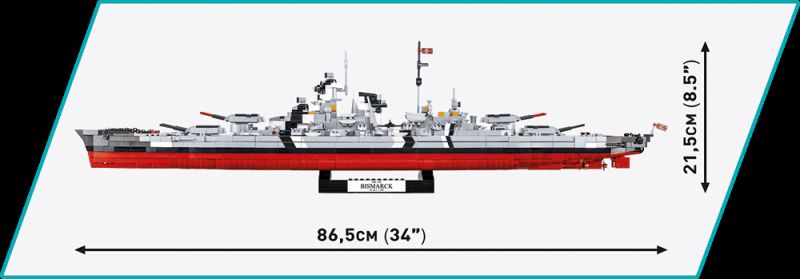 COBI Stavebnica HC WW2 Battleship Bismarck (COBI-4841)