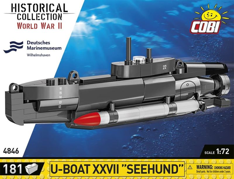 COBI Stavebnica HC WW2 U-Boat XXVII Seehund (COBI-4846)