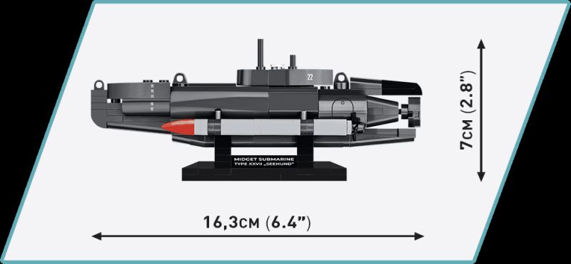 COBI Stavebnica HC WW2 U-Boat XXVII Seehund (COBI-4846)