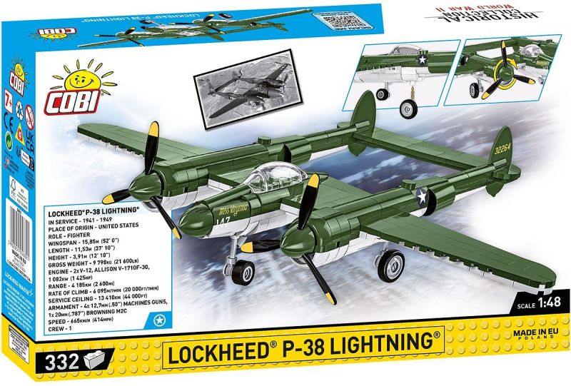 COBI Stavebnica HC WW2 Lockheed P-38 Lightning (COBI-5882)