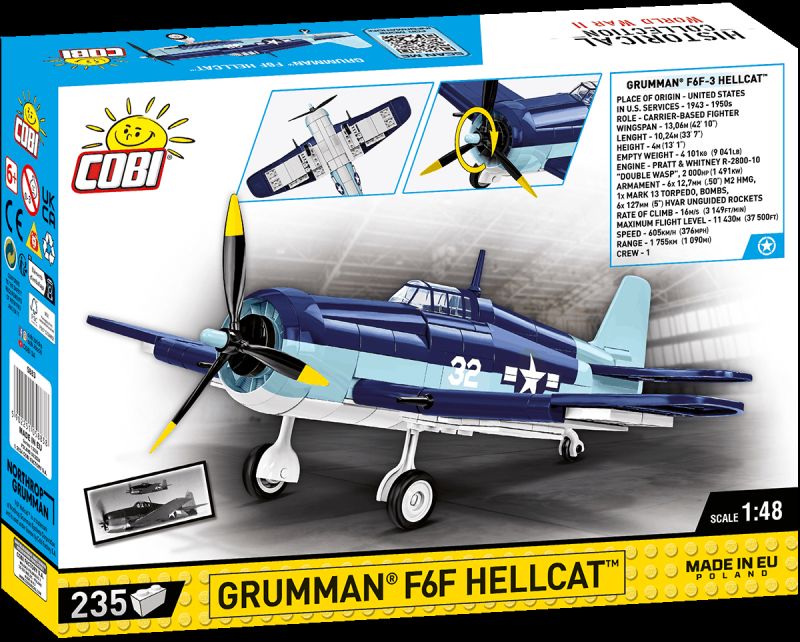 COBI Stavebnica HC WW2 Grumman F6F Hellcat (COBI-5883)