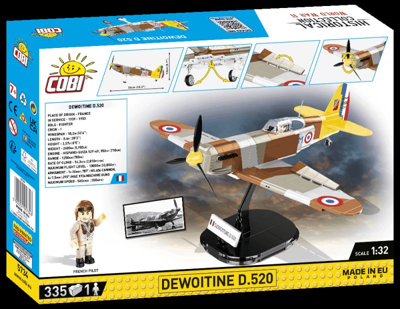 COBI Stavebnica HC WW2 Dewoitine D.520 (COBI-5734)