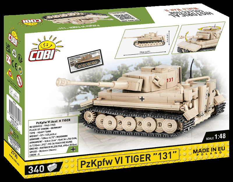 COBI Stavebnica WW2 PzKpfw VI Tiger 131 (COBI-2710)