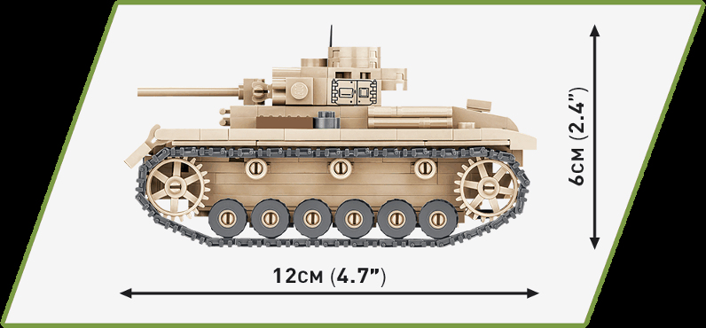 COBI Stavebnica WW2 Panzer III Ausf. J (COBI-2712)