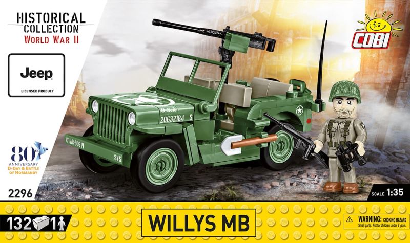 COBI Stavebnica HC WW2 Willys MB (COBI-2296)