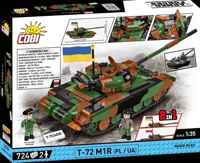 COBI Stavebnica AF T-72M1R (PL/UA) (COBI-2624)